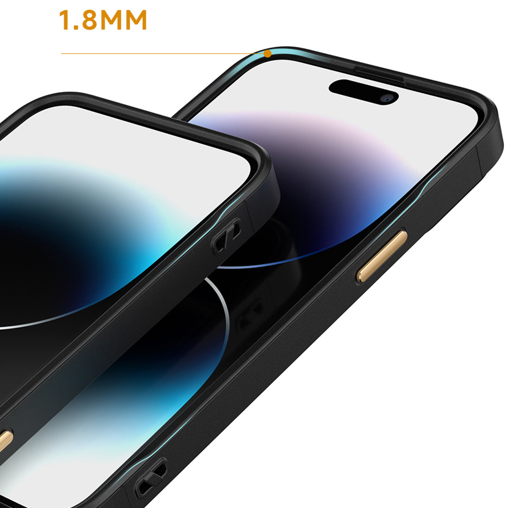 Pro iPhone 14 Pro PC TPU průhledné pouzdro na telefon Zadní kryt proti pádu s kovovými tlačítky Pro iPhone 14 Pro PC TPU průhledné pouzdro na telefon Zadní kryt proti pádu s kovovými tlačítky